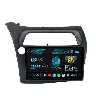 Navigatie Honda Civic Hatchback (2006-2011), Android 13, X-Octacore   8GB RAM + 256GB ROM, 9.5 Inch - AD-BGX9008+AD-BGRKIT020