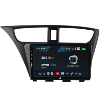 Navigatie Honda Civic Hatchback (2012-2015), Android 10, P-Quadcore   2GB RAM + 32GB ROM, 9 Inch - AD-BGP9002+AD-BGRKIT019