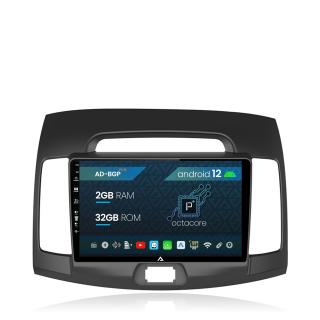 Navigatie Hyundai Elantra (2006-2011), Android 12, P-Octacore   2GB RAM + 32GB ROM, 9 Inch - AD-BGP9002+AD-BGRKIT178