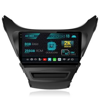 Navigatie Hyundai Elantra (2012-2014), Android 13, X-Octacore   8GB RAM + 256GB ROM, 9Inch - AD-BGX9008+AD-BGRKIT177