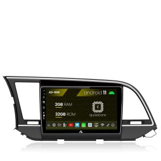 Navigatie Hyundai Elantra (2015-2018), Android 11, E-Quadcore   2GB RAM + 32GB ROM, 9 Inch - AD-BGE9002+AD-BGRKIT180