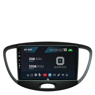 Navigatie Hyundai I10 (2007-2013), Android 10, P-Quadcore   2GB RAM + 32GB ROM, 9 Inch - AD-BGP9002+AD-BGRKIT198