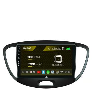 Navigatie Hyundai I10 (2007-2013), Android 11, E-Quadcore   2GB RAM + 32GB ROM, 9 Inch - AD-BGE9002+AD-BGRKIT198