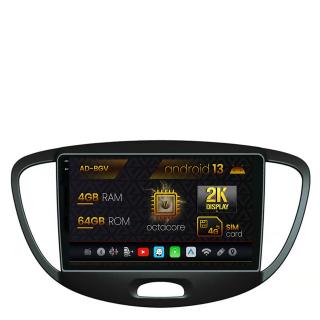 Navigatie Hyundai I10 (2007-2013), Android 13, V-Octacore   4GB RAM + 64GB ROM, 9.5 Inch - AD-BGV9004+AD-BGRKIT198