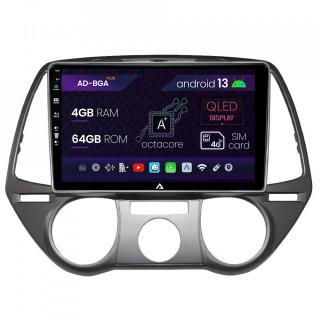 Navigatie Hyundai I20 (2008-2012), Android 13, A-Octacore   4GB RAM + 64GB ROM, 9 Inch - AD-BGA9004+AD-BGRKIT219