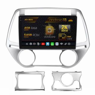 Navigatie Hyundai I20 (2012-2014), Android 13, V-Octacore   4GB RAM + 64GB ROM, 9.5 Inch - AD-BGV9004+AD-BGRKIT218