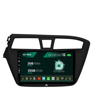 Navigatie Hyundai I20 (2014-2018), Android 13, A-Octacore   2GB RAM + 32GB ROM, 9 Inch - AD-BGA9002+AD-BGRKIT194