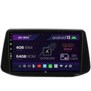 Navigatie Hyundai I30 (2017-Prezent), Android 13, A-Octacore   4GB RAM + 64GB ROM, 9 Inch - AD-BGA9004+AD-BGRKIT202