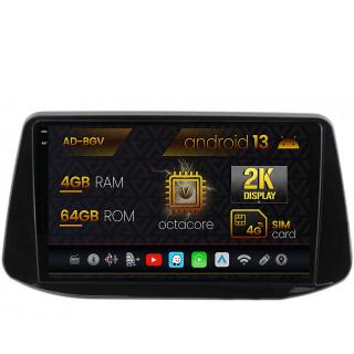 Navigatie Hyundai I30 (2017-Prezent), Android 13, V-Octacore   4GB RAM + 64GB ROM, 9.5 Inch - AD-BGV9004+AD-BGRKIT202