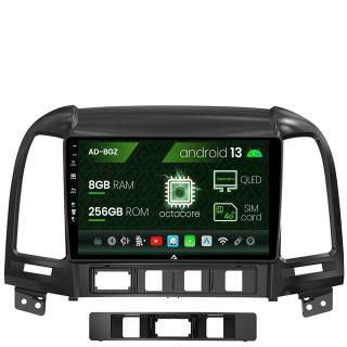 Navigatie Hyundai Santa Fe (2006-2012), Android 13, Z-Octacore   8GB RAM + 256GB ROM, 9 Inch - AD-BGZ9008+AD-BGRKIT210