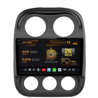 Navigatie Jeep Compass (2009-2016), Android 13, V-Octacore   4GB RAM + 64GB ROM, 10.36 Inch Inch - AD-BGV9004+AD-BGRKIT284