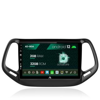 Navigatie Jeep Compass (2016+),  Android 13, A-Octacore   2GB RAM + 32GB ROM, 10.1 Inch - AD-BGA10002+AD-BGRKIT287