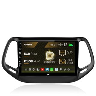 Navigatie Jeep Compass (2016+),  Android 13, B-Octacore   6GB RAM + 128GB ROM, 10.1 Inch - AD-BGB10006+AD-BGRKIT287