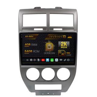 Navigatie Jeep Compass Patriot (2006-2010), Android 13, V-Octacore   4GB RAM + 64GB ROM, 9.5 Inch - AD-BGV9004+AD-BGRKIT295