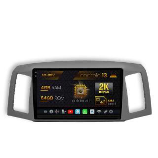 Navigatie Jeep Grand Cherokee (2004-2007), Android 13, V-Octacore   4GB RAM + 64GB ROM, 9.5 Inch - AD-BGV10004+AD-BGRKIT297v2