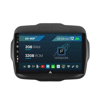 Navigatie Jeep Renegade (2014-2018), Android 12, P-Octacore   2GB RAM + 32GB ROM, 9 Inch - AD-BGP9002+AD-BGRKIT286