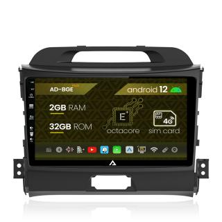 Navigatie Kia Sportage (2010-2016), Android 12, E-Octacore   2GB RAM + 32GB ROM, 9 Inch - AD-BGE9002+AD-BGRKIT146