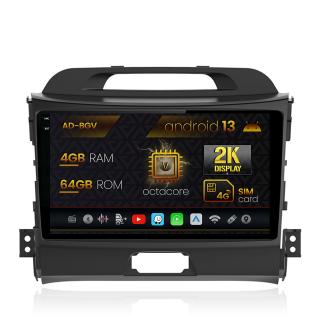 Navigatie Kia Sportage (2010-2016), Android 13, V-Octacore  4GB RAM + 64GB ROM, 9.5 Inch - AD-BGV9004+AD-BGRKIT146