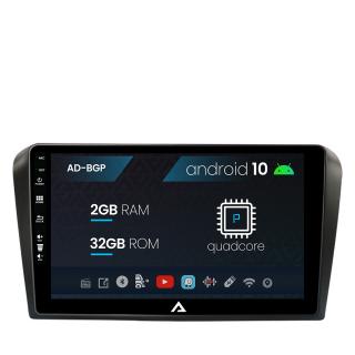 Navigatie Mazda 3 (2003-2009), Android 10, P-Quadcore   2GB RAM + 32GB ROM, 9 Inch - AD-BGP9002+AD-BGRKIT322