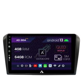 Navigatie Mazda 3 (2003-2009), Android 13, A-Octacore   4GB RAM + 64GB ROM, 9 Inch - AD-BGA9004+AD-BGRKIT322