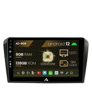 Navigatie Mazda 3 (2003-2009), Android 13, B-Octacore   6GB RAM + 128GB ROM, 9 Inch - AD-BGB9006+AD-BGRKIT322