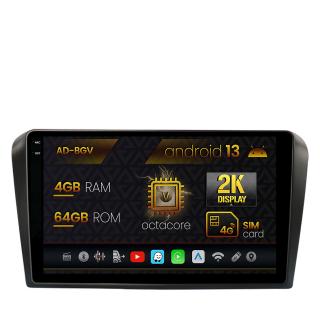 Navigatie Mazda 3 (2003-2009), Android 13, V-Octacore   4GB RAM + 64GB ROM, 9.5 Inch - AD-BGV9004+AD-BGRKIT322