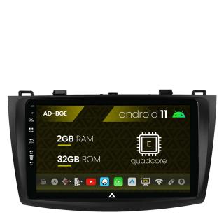 Navigatie Mazda 3 (2009-2013), Android 11, E-Quadcore   2GB RAM + 32GB ROM, 9 Inch - AD-BGE9002+AD-BGRKIT320