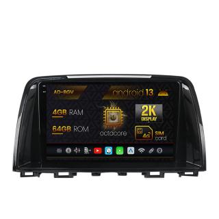 Navigatie Mazda 6 (2012-2017), Android 13, V-Octacore   4GB RAM + 64GB ROM, 9.5 Inch - AD-BGV9004+AD-BGRKIT328v2