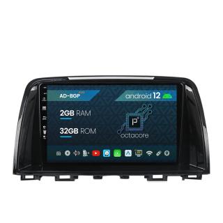 Navigatie Mazda 6 (2013-2015), Android 12, P-Octacore   2GB RAM + 32GB ROM, 9 Inch - AD-BGP9002+AD-BGRKIT328v2