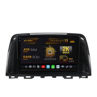 Navigatie Mazda 6 (2013-2015), Android 13, V-Octacore   4GB RAM + 64GB ROM, 9.5 Inch - AD-BGV9004+AD-BGRKIT328v2