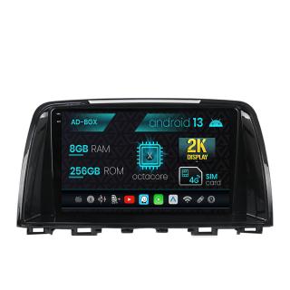 Navigatie Mazda 6 (2013-2015), Android 13, X-Octacore   8GB RAM + 256GB ROM, 9.5 Inch - AD-BGX9008+AD-BGRKIT328v2