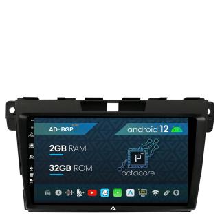 Navigatie Mazda CX-7 (2008-2013), Android 12, P-Octacore   2GB RAM + 32GB ROM, 9 Inch - AD-BGP9002+AD-BGRKIT326