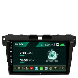 Navigatie Mazda CX-7 (2008-2013), Android 13, A-Octacore   2GB RAM + 32GB ROM, 9 Inch - AD-BGA9002+AD-BGRKIT326