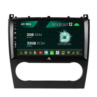 Navigatie Mercedes Benz C-Class W203 (2004-2011), Android 13, A-Octacore   2GB RAM + 32GB ROM, 9 INCH - AD-BGA9002+AD-BGRKIT414