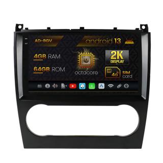 Navigatie Mercedes Benz C-Class W203 (2004-2011), Android 13, V-Octacore   4GB RAM + 64GB ROM, 9.5 Inch - AD-BGV9004+AD-BGRKIT414