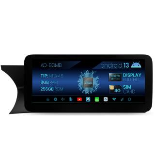 Navigatie Mercedes Benz C-Class W204 (2011-2014), NTG 4.5, Android 13, MB-Octacore, 8GB RAM + 256GB ROM, 12.3 Inch - AD-BGMB1200845+AD-BGRKITMB004