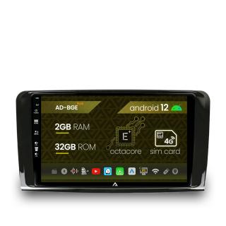 Navigatie Mercedes Benz ML W164   GL X164, Android 12, E-Octacore   2GB RAM + 32GB ROM, 9 Inch - AD-BGE9002+AD-BGRKIT405