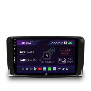 Navigatie Mercedes Benz ML W164   GL X164, Android 13, A-Octacore   4GB RAM + 64GB ROM, 9 Inch - AD-BGA9004+AD-BGRKIT405