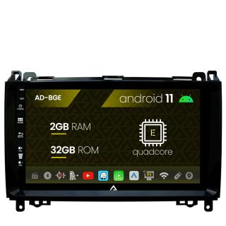 Navigatie Mercedes Benz Sprinter, Viano, Vito, A B Class, Crafter, Android 11, E-Quadcore   2GB RAM + 32GB ROM, 9 Inch - AD-BGE9002+AD-BGRKIT407