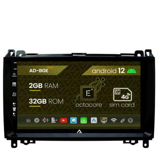 Navigatie Mercedes Benz Sprinter, Viano, Vito, A B Class, Crafter, Android 12, E-Octacore   2GB RAM + 32GB ROM, 9 Inch - AD-BGE9002+AD-BGRKIT407