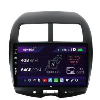 Navigatie Mitsubishi ASX   Peugeot 4008 (2010-2018), Android 13, A-Octacore   4GB RAM + 64GB ROM, 10.1 Inch - AD-BGA10004+AD-BGRKIT267
