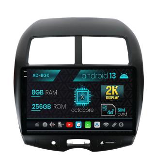Navigatie Mitsubishi ASX   Peugeot 4008 (2010-2018), Android 13, X-Octacore   8GB RAM + 256GB ROM, 10.36 Inch - AD-BGX10008+AD-BGRKIT267