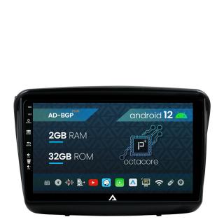 Navigatie Mitsubishi L200   Pajero Sport, Android 12, P-Octacore   2GB RAM + 32 GB ROM, 9 Inch - AD-BGP9002+AD-BGRKIT278