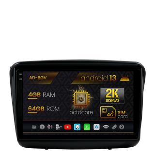 Navigatie Mitsubishi L200   Pajero Sport, Android 13, V-Octacore   4GB RAM + 64GB ROM, 9.5 Inch - AD-BGV9004+AD-BGRKIT278