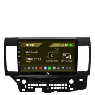 Navigatie Mitsubishi Lancer (2007-2016), Android 12, E-Octacore   2GB RAM + 32GB ROM, 10.1 Inch - AD-BGE10002+AD-BGRKIT269