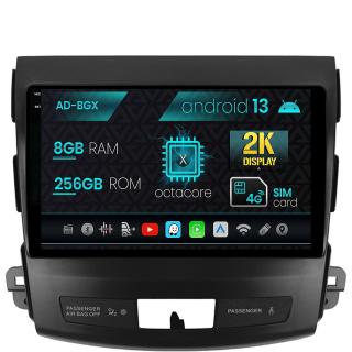 Navigatie Mitsubishi Outlander   Peugeot 4007   Citron C-Crosser, Android 13, X-Octacore   8GB RAM + 256GB ROM, 9.5 Inch - AD-BGX9008+AD-BGRKIT276