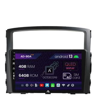 Navigatie Mitsubishi Pajero (2006-2014), Android 13, A-Octacore   4GB RAM + 64GB ROM, 9 Inch - AD-BGA9004+AD-BGRKIT271