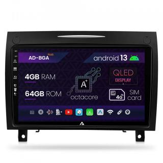 Navigatie Navigatie Benz SLK (2006-2010), Android 13, A-Octacore   4GB RAM + 64GB ROM, 9 Inch - AD-BGA9004+AD-BGRKIT406V2