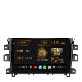 Navigatie Nissan Navara (2015+), Android 13, V-Octacore   4GB RAM + 64GB ROM, 9.5 Inch - AD-BGV9004+AD-BGRKIT163