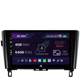 Navigatie Nissan Qashqai   X-Trail (2013+), Android 13, A-Octacore   4GB RAM + 64GB ROM, 10.1 Inch - AD-BGA10004+AD-BGRKIT162